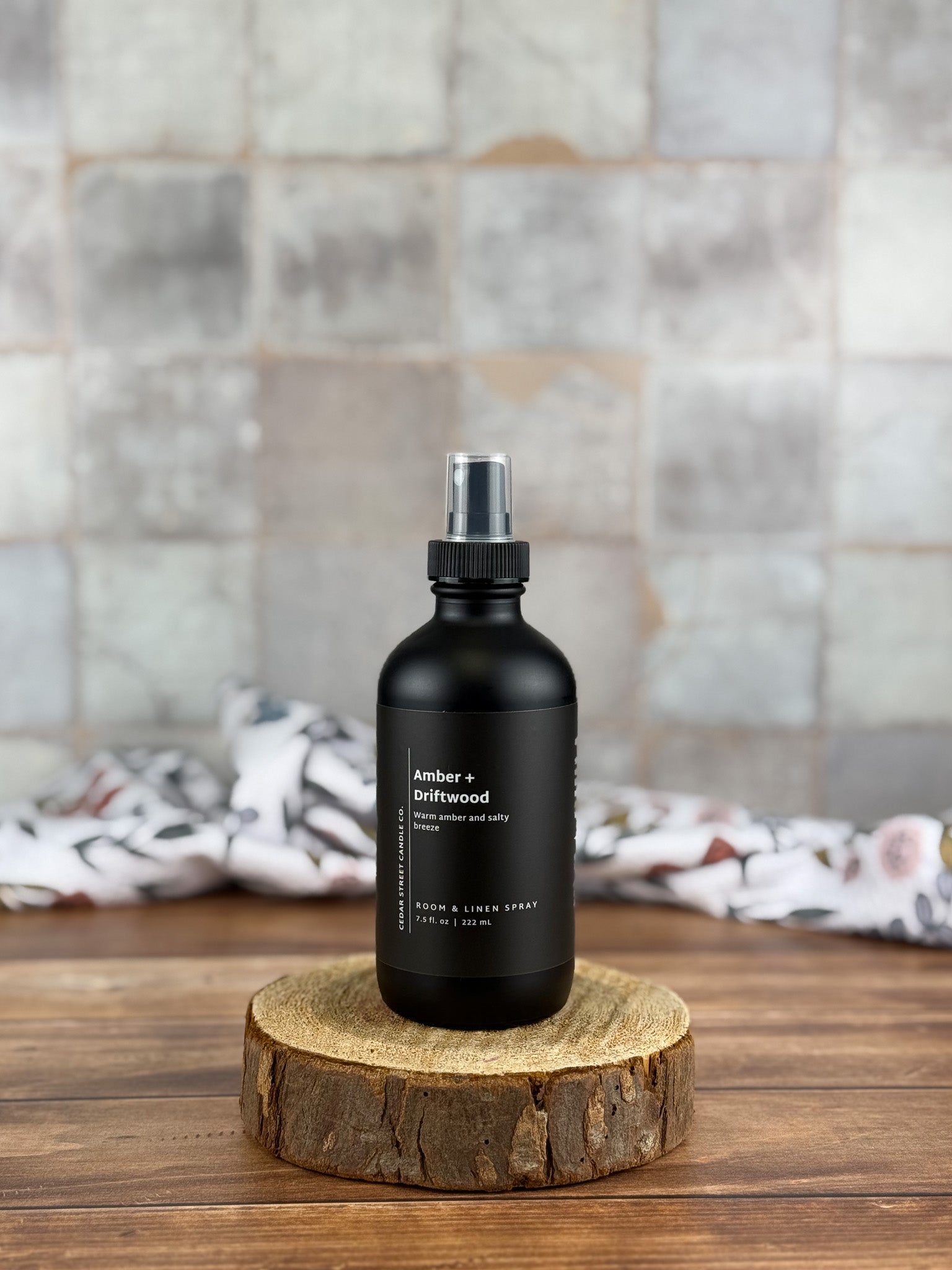 Amber & Driftwood  |  Room & Linen Spray  |  7.5 oz